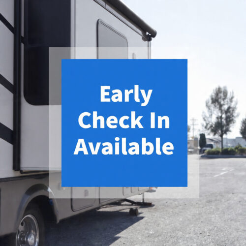 early rv rental check in